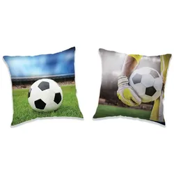 Fußball Kissen Kuschelkissen Dekokissen 40 x 40 cm