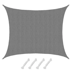 AMANKA UV Sonnensegel Wasserdurchlässig 6x5 - Rechteckig - Sonnenschutz Garten Terrasse