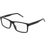 Hugo HG 1262 Herren-Brille inkl. Gläser Vollrand Quadratisch Acetat-Gestell 55/16/145, schwarz