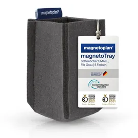 Magnetoplan Stiftehalter magnetoTray SMALL 60 x 100 x 60 mm Grau