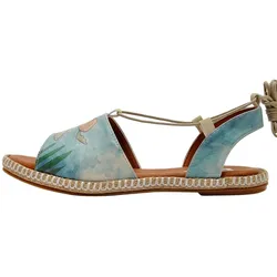Sandale DOGO "Hazel Caretta Damen Sandalen/ Sandaletten / Female", Damen, Gr. 40, Normalschaft, blau, Lederimitat, Schuhe, Vegan