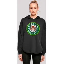 Kapuzenpullover F4NT4STIC "Stranger Things Hawkins Tiger Circle", Damen, Gr. M, schwarz, Obermaterial: 100% Baumwolle, casual, oversize, Langarm, Pullover, Premium Qualität