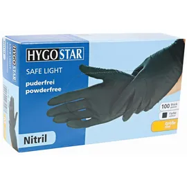 Hygostar unisex Einmalhandschuhe SAFE LIGHT schwarz Größe XL 100 St.