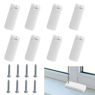 MERVYNGLYNNHUNTER 8 Kit Plissee Ersatzteile Set Klemmträger Zubehör, Spannschuhe für verspannte Plissees Klemmen Ersatzteile für Klebeträger Klebeplatten Fensterklammer