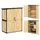 Outsunny Gartenschrank, Geräteschuppen aus Holz, Wetterfest Geräteschrank