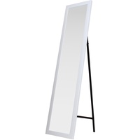 King Home s1710527 Standspiegel mit Rahmen, weiß, 30 x 150h