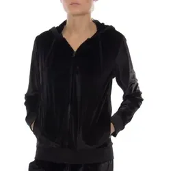 DKNY Insert Logo LS Sleep Hoodie Schwarz Polyester Small Damen