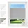 Woltu Plissee 85 x 220 cm grau