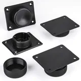 SOTECH 8er Set Möbelfuss Golf II Ø 50 mm Gleitfuss Sofafuss Sockelfuss Möbelgleiter schwarz verstellbar