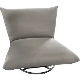 INOSIGN Drehsessel »Cremona« 360° drehbar mit Metallfuß grau