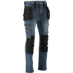 Arbeitshose, Strech Jeans, marine/schwarz Größe XXL