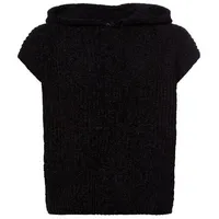 Opus Pullunder PIZZIN Regular aus weichem Chenille Black, 40