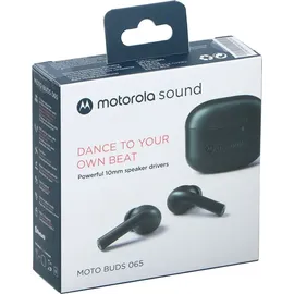 Motorola Moto Buds 065 In Ear Headset Bluetooth® Stereo Schwarz Mikrofon-Rauschunterdrückung Headset, Ladecase, Mono,