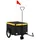vidaXL Fahrradanhänger schwarz/gelb 30 kg
