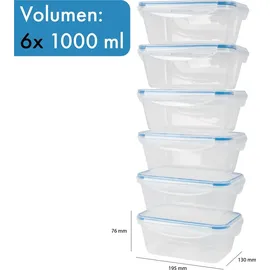 classbach Frischhaltedose transparent 6 x 1 l