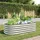 vidaXL Garten-Hochbeet verzinkter Stahl 160 x 80 x 44 cm Silber
