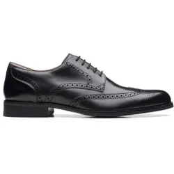 Clarks für Herren. 26171452 Lederschuhe CraftArloLimit schwarz (40), Wohnung, Schnürsenkel, Lässig
