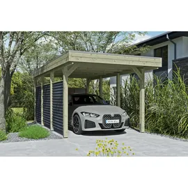 SKANHOLZ Friesland Hybrid Set 11 3,14 x 5,55 m grün inkl. Rück- und Seitenwände