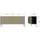 Woood Sideboard Gunnar 200 x 85 x 44 cm Braun