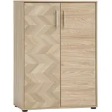 MÖBELPARTNER Arezzo Aktenschrank 80,1 x 38,2 x 113,4 cm schwarz