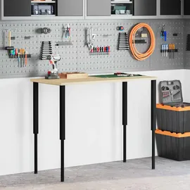 vidaXL Werkbankgestell Verstellbar 2 Stk. Metall 55x(69-95,5) cm