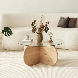 Asir Couchtisch BUBBLE 35x75 cm braun/klar - Braun