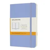 Moleskine Notizbuch Pocket/A6, Liniert, Weicher Einband, Hortensien Blau