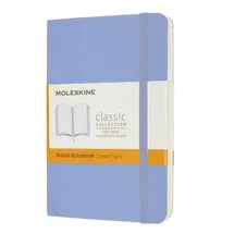 Moleskine Notizbuch Pocket/A6, Liniert, Weicher Einband, Hortensien Blau