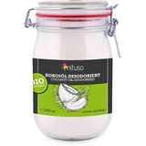 mituso Bio Kokosöl 1000ml geschmacksneutral (desodoriert) | 1L Kokosnussöl Glas