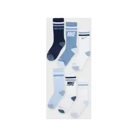 Nike NHN 6PK SUPER SOFT MARL MICRO 6 Paare Blau 27-34,5