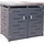MCW 2er-Mülltonnenverkleidung MCW-H40, Mülltonnenbox, Pflanzkasten Edelstahl-Metall-Kombi 54kg 125x134x84cm