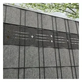 zaun|zu® Sichtschutzstreifen 255 x 15 cm Hellgrau Vlies