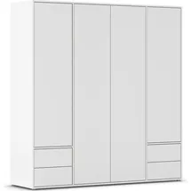 Rauch Drehtürenschrank Nabila 187 x 194 x 53 cm Weiß