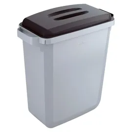 Durable Durabin 60 l grau mit schwarzem Deckel