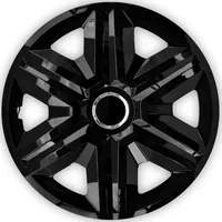 NRM Fast 4X Universal Radkappen Radzierblenden Radblenden Auto KFZ 4 Stück (Schwarz, 16")