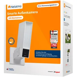 Netatmo Smarte Außenkamera mit Alarmsirene weiß