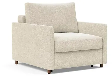 INNOVATION LIVING Schlafsessel Neah Slim Stoff Off White