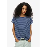 Superdry Rundhalsshirt STUDIOS LOOSE TEE blau XS