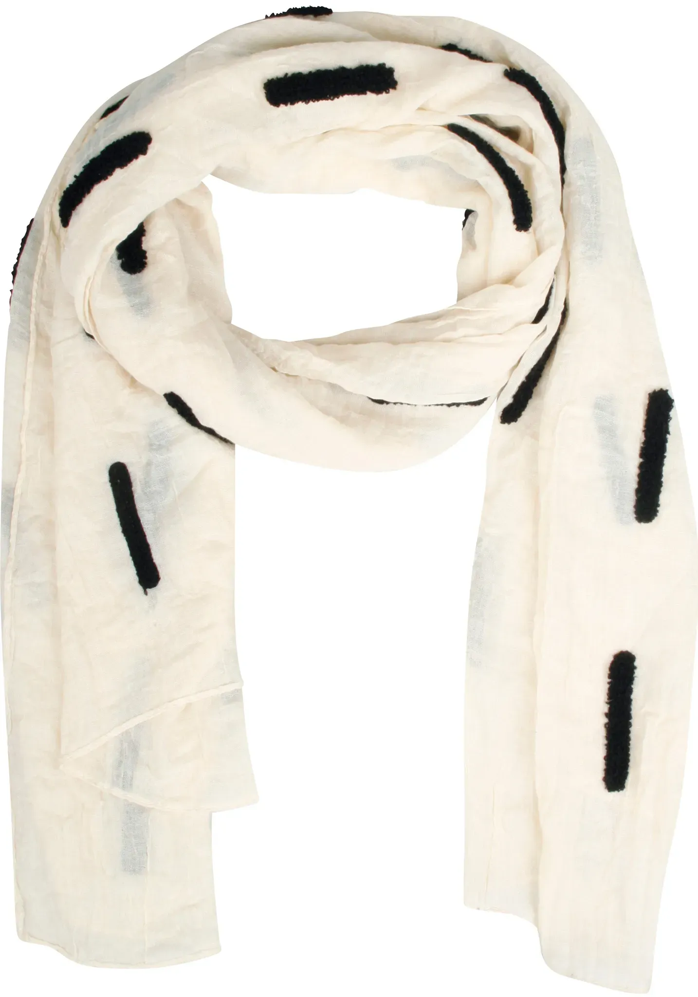 Modeschal CAPELLI NEW YORK, Damen, weiß (ivory combo), Obermaterial: 100% Polyester, Modetücher