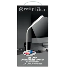 CELLY LED-Leuchte mit kabellosem Ladegerät für Smartphones WLLIGHT10WWH
