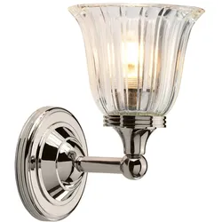Licht-Erlebnisse Licht Erlebnisse Wandleuchte VARIETY mit Schirm Beleuchtung Echt-Messing IP44 Jugendstil ED1/1/0042