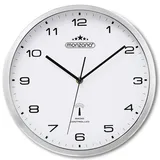 monzana Wanduhr Funkuhr 31cm Weiß Silber