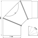 FireFix Ofenrohrbogen R130/B