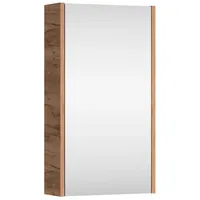 Planetmöbel Badezimmerspiegelschrank Spiegelschrank 40cm Gold Eiche goldfarben