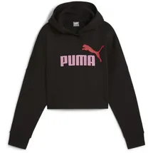 Puma Essentials Logo Cropped Hoodie Mädchen PUMA Black SCHWARZ 100-110cm 4-5J