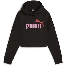 Puma Essentials Logo Cropped Hoodie Mädchen PUMA Black SCHWARZ 100-110cm 4-5J