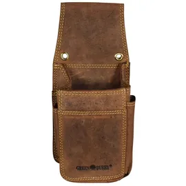 GREENBURRY Vintage Kellnertasche Leder Kellnerhalfter Holster Kellnerbörsenköcher braun