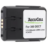 AccuCell Akku passend für Alcatel Mobile 300, 400 DECT Akku 3BN66305AAAA000828, max. 950mAh