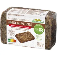 Mestemacher Unser Pures Haferbrot, vegan & laktosefrei, geschnitten, 300 g