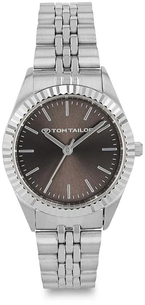 TOM TAILOR Damen Armbanduhr aus Edelstahl silber mit 31mm, silber, Gr. ONESIZE